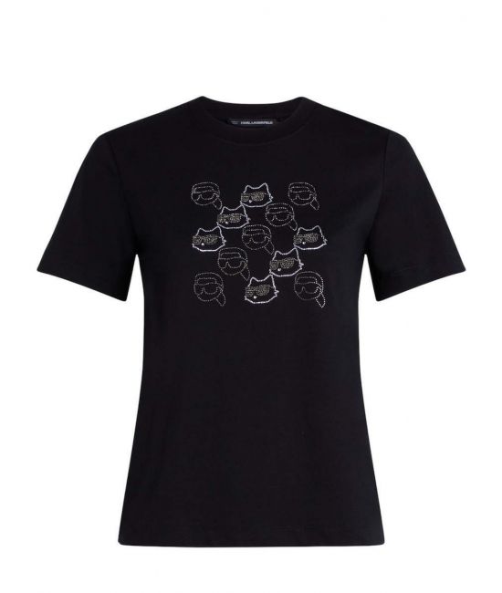 Γυναικείο Ikon Seasonal Rs T-shirt Μαύρο Karl Lagerfeld A4W17098-999 BLACK