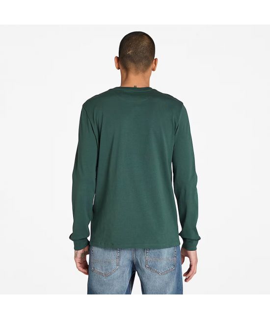 Ανδρικό Dunstan River Μακρυμάνικο T-shirt Πράσινο Timberland TB0A2BQ3-317