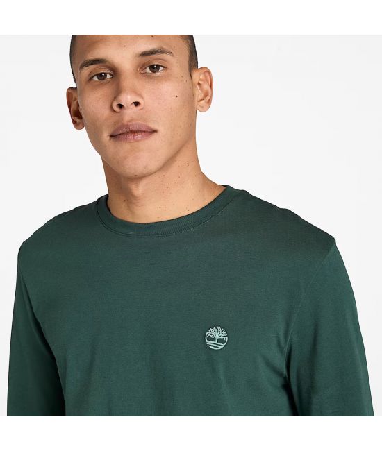 Ανδρικό Dunstan River Μακρυμάνικο T-shirt Πράσινο Timberland TB0A2BQ3-317