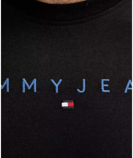 Ανδρικό T-shirt Μαύρο Tommy Jeans DM0DM20744-0GK
