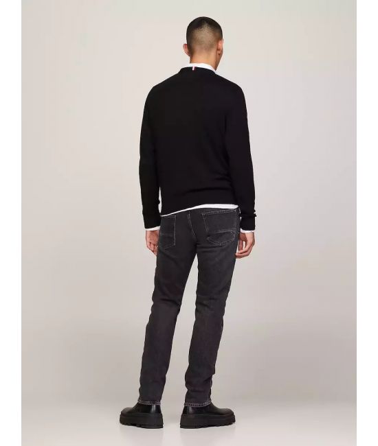 Ανδρικό Πουλόβερ Μαύρο Tommy Hilfiger MW0MW28046-BDS