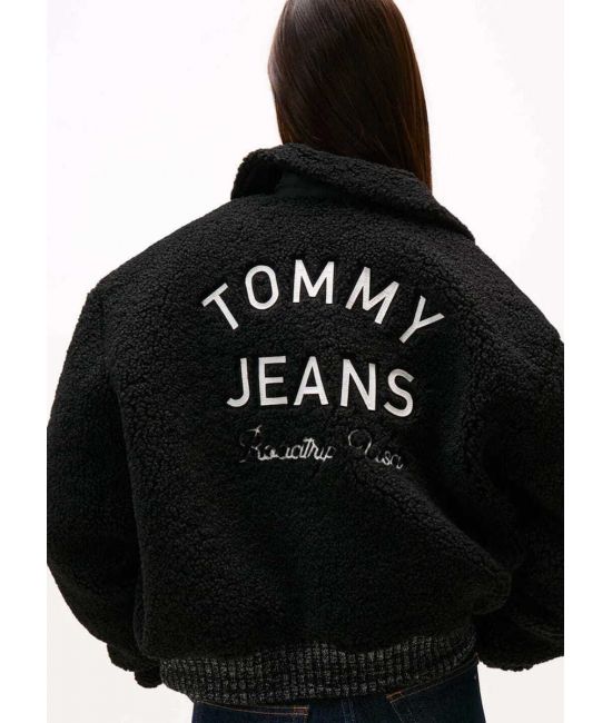 Γυναικείο Teddy Varsity Bomber Μπουφάν Μαύρο Tommy Jeans DW0DW21666-BDS