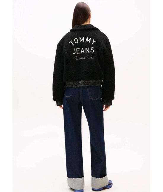 Γυναικείο Teddy Varsity Bomber Μπουφάν Μαύρο Tommy Jeans DW0DW21666-BDS