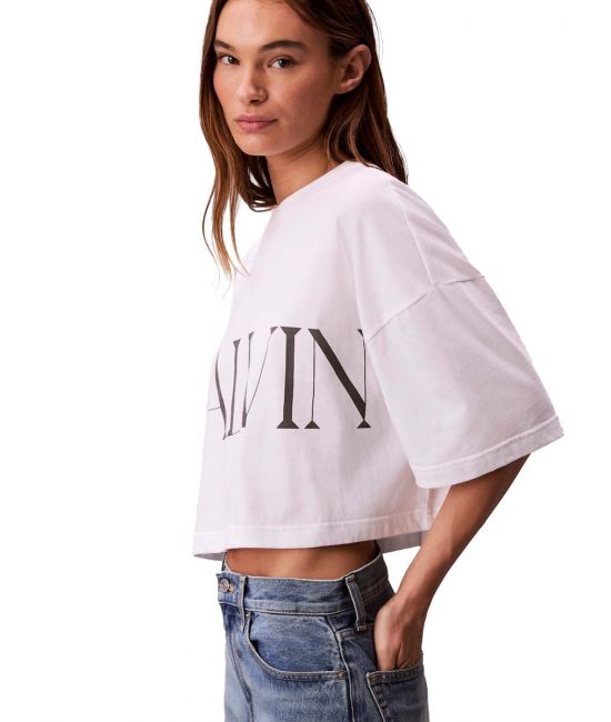 Γυναικείο T-shirt Λευκό Calvin Klein LV047D206G-YAA