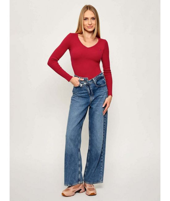 Γυναικεία Μακρυμάνικη Μπλούζα Κόκκινη Tommy Jeans DW0DW17990-XJP
