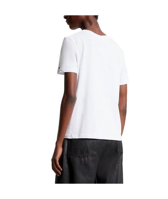 Γυναικείο Signature Logo T-shirt Λευκό Tommy Hilfiger WW0WW40276-YCF