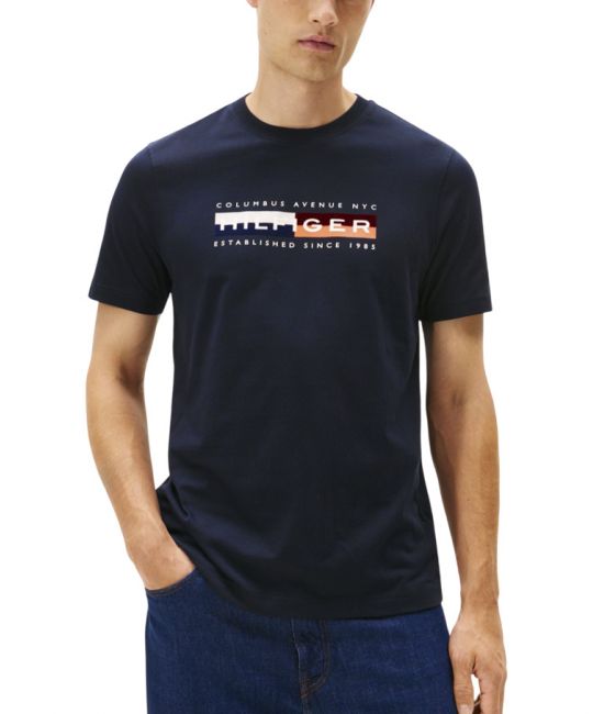 Ανδρικό T-shirt Navy Μπλε Tommy Hilfiger MW0MW40014-DW5