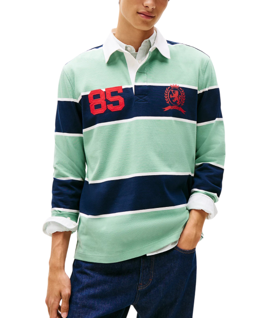 Ανδρικό Μακρυμάνικο Rugby Ριγέ Polo Tommy Jeans DM0DM22074-MAS