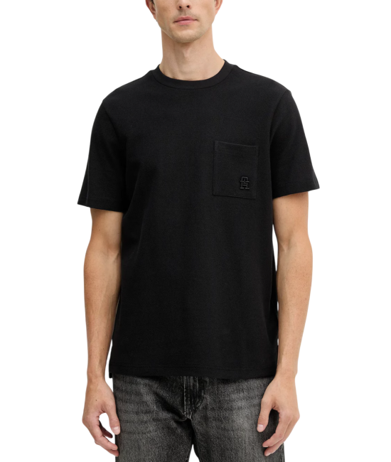 Ανδρικό T-shirt Μαύρο Tommy Hilfiger MW0MW39365-BDS