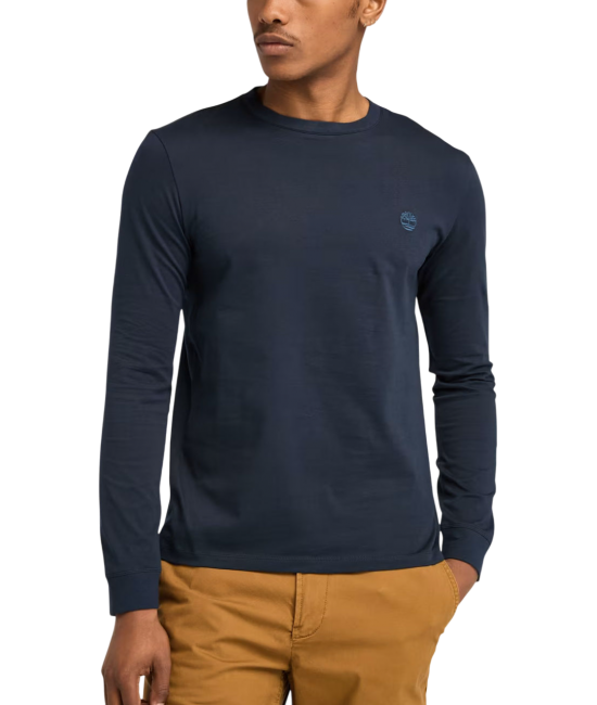 Ανδρικό Dunstan River Μακρυμάνικο T-shirt Navy Μπλε Timberland TB0A2BQ3-Z02