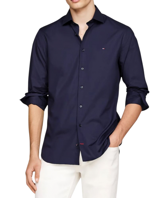 Ανδρικό Πουκάμισο Navy Μπλε Tommy Hilfiger MW0MW38347-CHS
