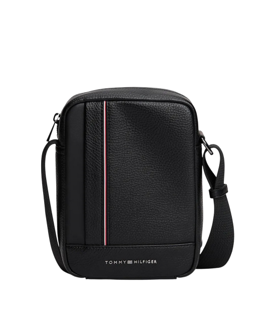 Ανδρική TH Central Τσάντα Χιαστί Μαύρη Tommy Hilfiger AM0AM13632-BDS