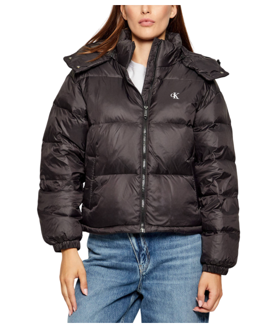 Γυναικείο Puffer Μπουφάν Μαύρο Calvin Klein LV047D501G-UB1