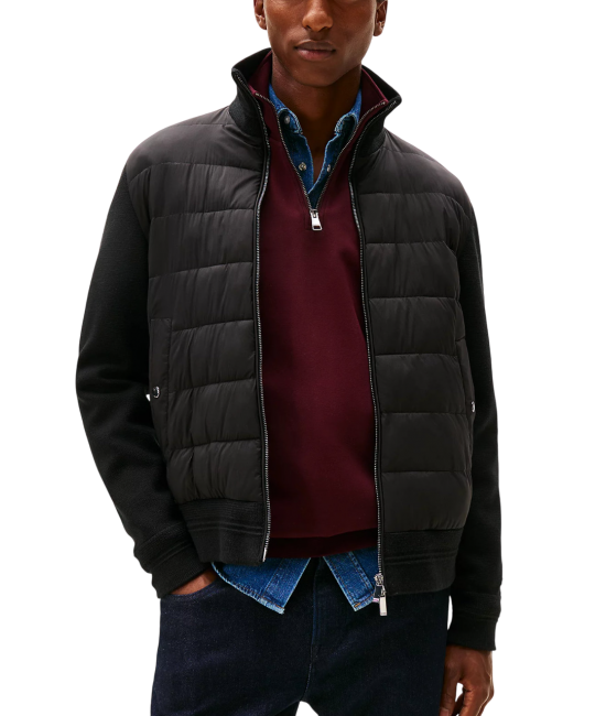 Ανδρικό Μπουφάν Μαύρο Tommy Hilfiger MW0MW40774-BDS