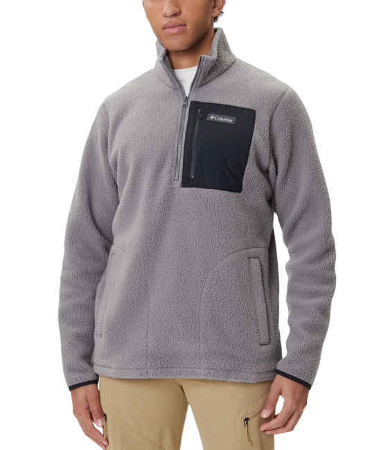 Ανδρικό Jasper Ridge Pebbled Half Zip Fleece Γκρι Columbia 2142411-023