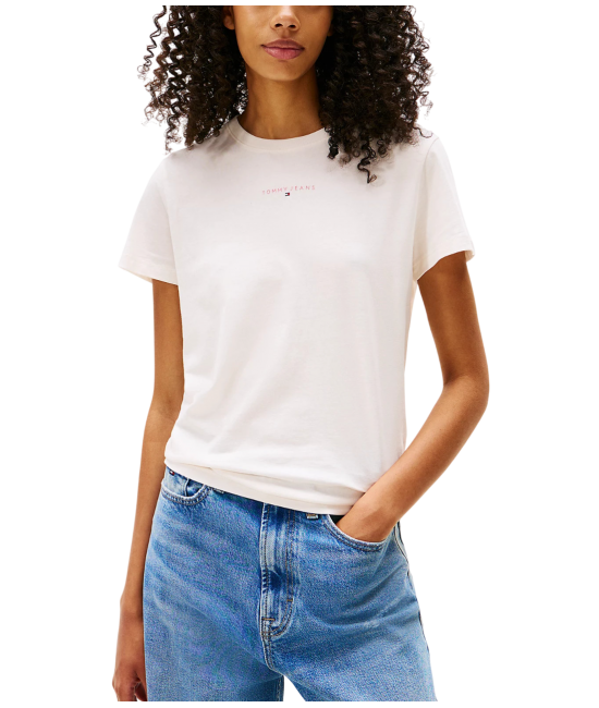 Γυναικείο T-shirt Off White Tommy Jeans DW0DW21964-YBH