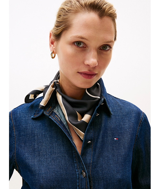 Γυναικείο TH Heritage Φουλάρι Μαύρο Tommy Hilfiger AW0AW17967-BDS