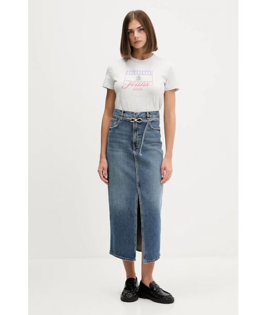 Γυναικείο T-shirt Γκρι Tommy Jeans DW0DW21533-P09