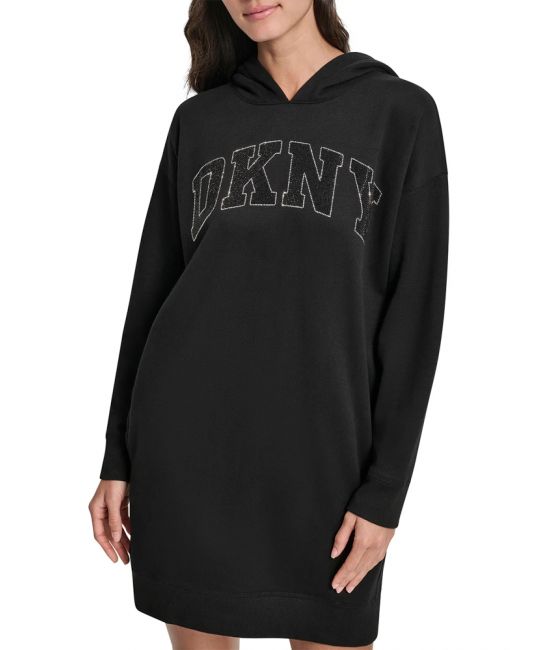 Γυναικείο Φούτερ Φόρεμα Μαύρο DKNY DP5D4917-BBL