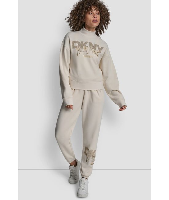 Γυναικείο Φούτερ Μπεζ DKNY DP5T1426-I1K
