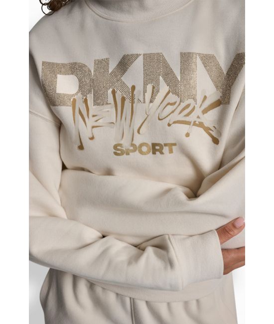 Γυναικείο Φούτερ Μπεζ DKNY DP5T1426-I1K