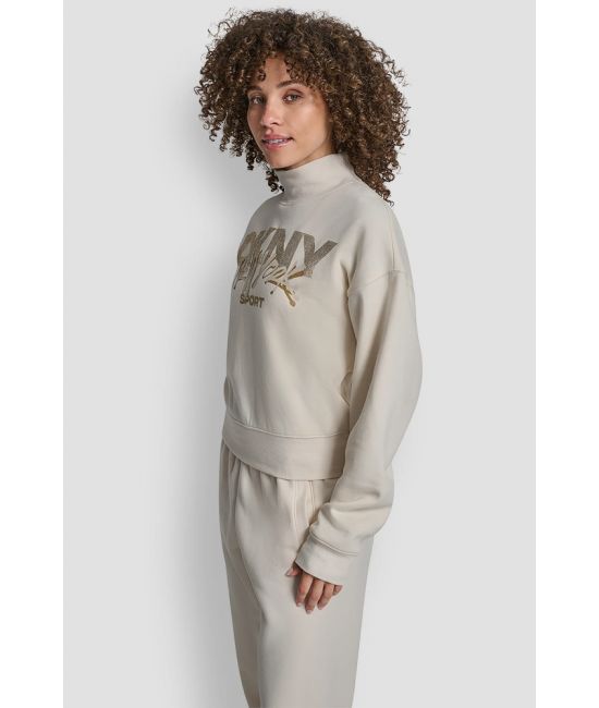 Γυναικείο Φούτερ Μπεζ DKNY DP5T1426-I1K
