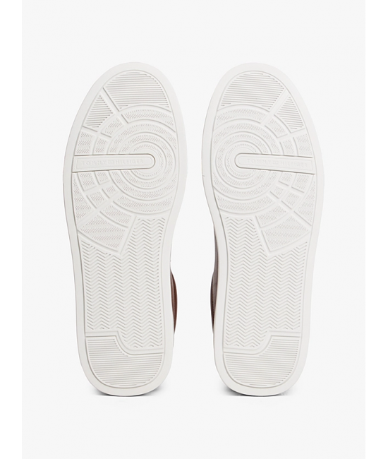 Ανδρικά Δερμάτινα Sneakers Καφέ Tommy Hilfiger FM0FM05729-GVI
