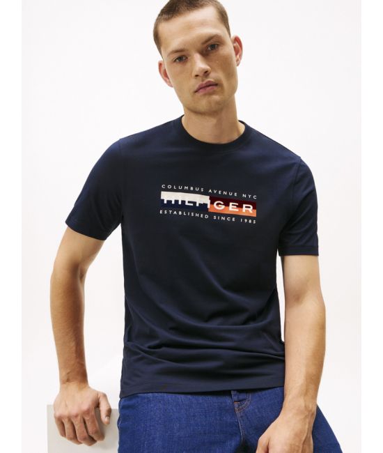 Ανδρικό T-shirt Navy Μπλε Tommy Hilfiger MW0MW40014-DW5