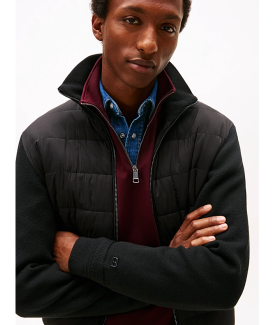 Ανδρικό Μπουφάν Μαύρο Tommy Hilfiger MW0MW40774-BDS