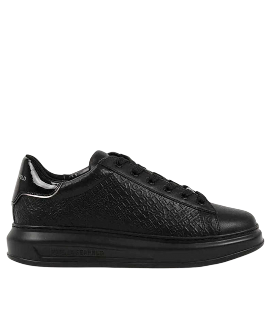 Ανδρικά Δερμάτινα Kapri Sneakers Μαύρα Karl Lagerfeld KL52543A-00X BLACK