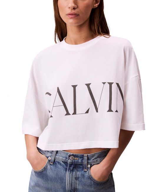 Γυναικείο T-shirt Λευκό Calvin Klein LV047D206G-YAA