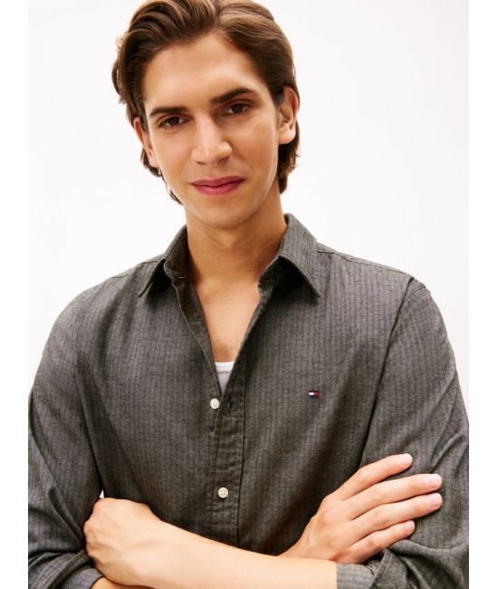 Ανδρικό Πουκάμισο Γκρι Tommy Hilfiger MW0MW40475-PR2