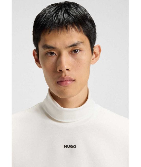 Ανδρικό Daporollo Μακρυμάνικο T-Shirt Λευκό Hugo 50547372-102