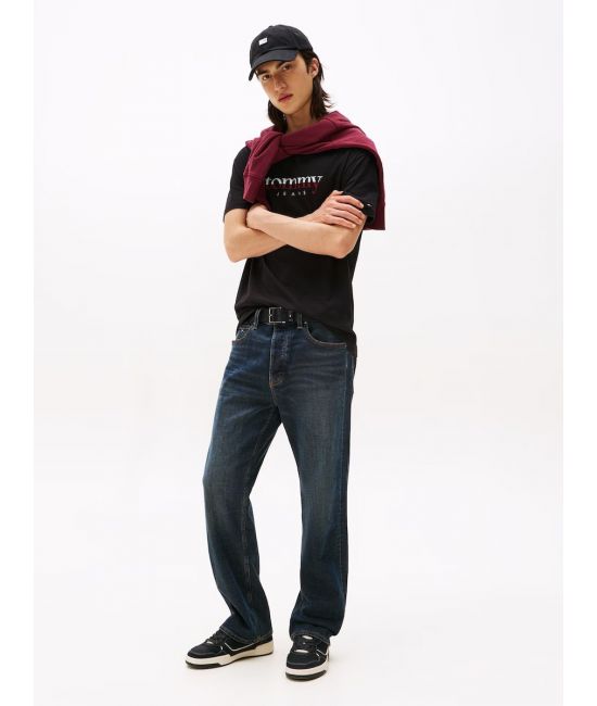 Ανδρικό T-shirt Μαύρο Tommy Jeans DM0DM21978-BDS