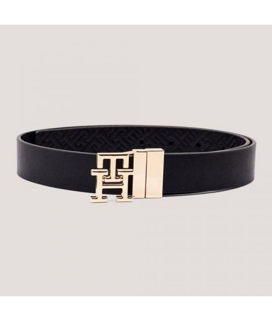 Γυναικεία Δερμάτινη Ζώνη Μαύρη Tommy Hilfiger AW0AW18019-0GJ