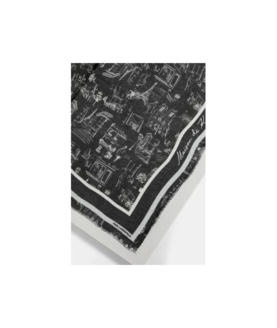 Γυναικείο K/Sketch Φουλάρι Μαύρο Karl Lagerfeld A4W33116-999 BLACK