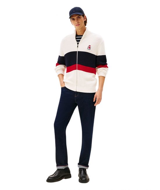 Ανδρική Ζακέτα Εκρού Tommy Hilfiger MW0MW41396-Z00