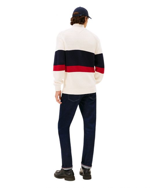 Ανδρική Ζακέτα Εκρού Tommy Hilfiger MW0MW41396-Z00