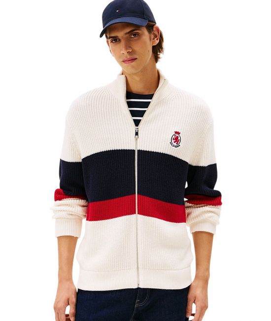 Ανδρική Ζακέτα Εκρού Tommy Hilfiger MW0MW41396-Z00