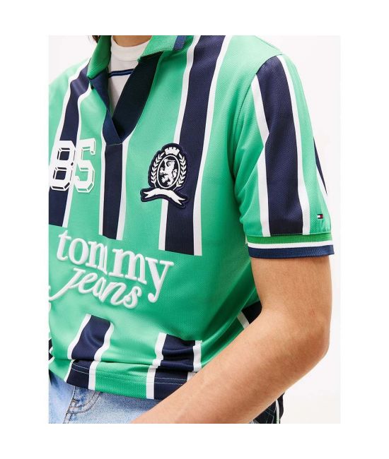 Ανδρικό Sports Polo Πράσινο Tommy Jeans DM0DM22073-MAS