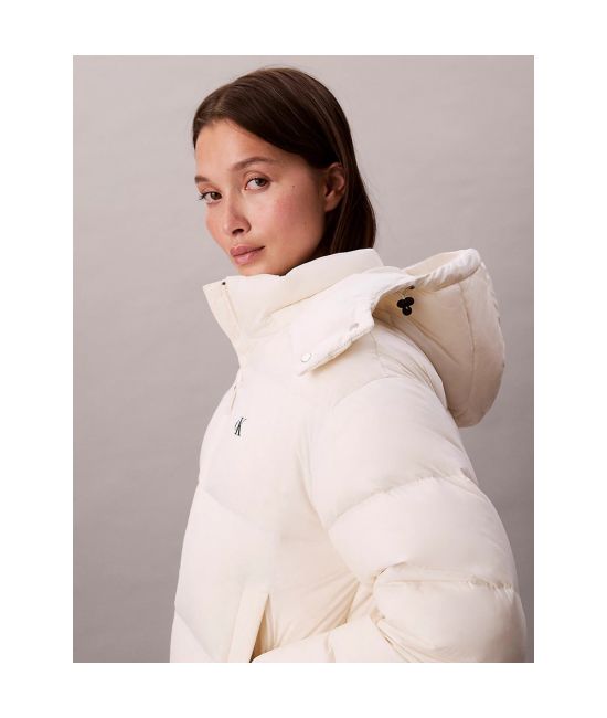 Γυναικείο Puffer Μπουφάν Μπεζ Calvin Klein LV047D501G-VDV