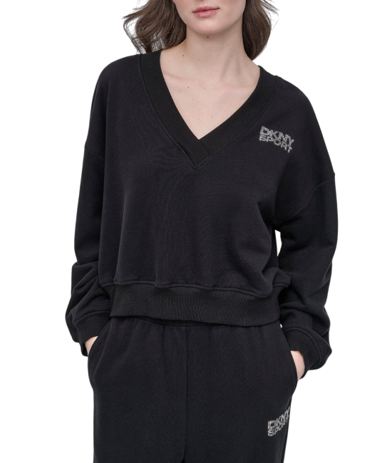 Γυναικείο Φούτερ Μαύρο DKNY DP5T1279-H7E