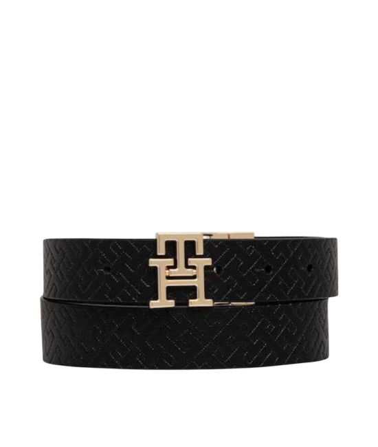Γυναικεία Δερμάτινη Ζώνη Μαύρη Tommy Hilfiger AW0AW18019-0GJ