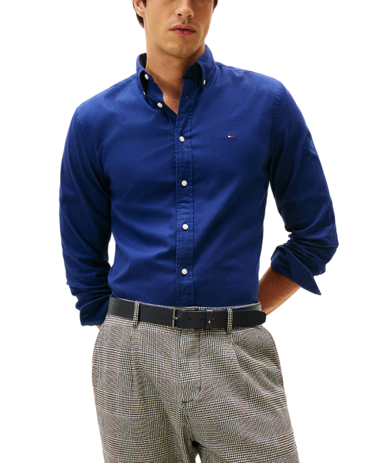 Ανδρικό TH Flex Πουκάμισο Μπλε Tommy Hilfiger MW0MW40469-C7G
