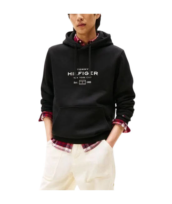 Ανδρικό Φούτερ Μαύρο Tommy Hilfiger MW0MW40864-BDS