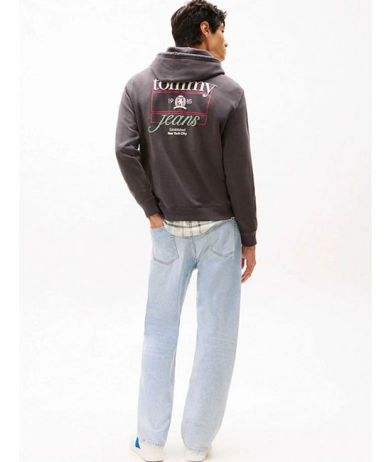 Ανδρικό Φούτερ Μαύρο Tommy Jeans DM0DM22085-BDS