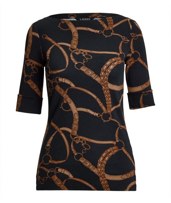 Γυναικείο Judy T-shirt Μαύρο Ralph Lauren 200971107001-001