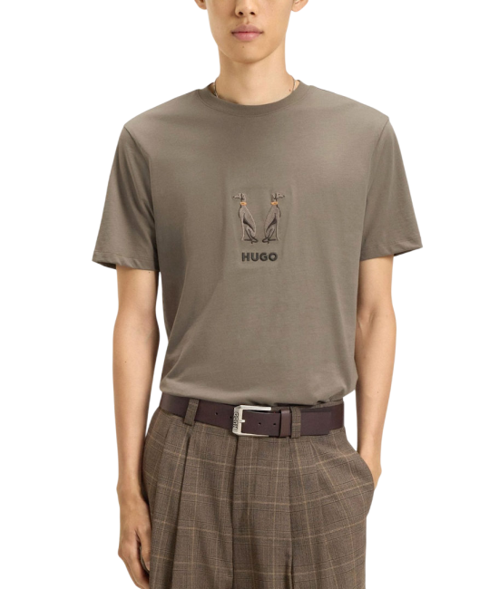 Ανδρικό Dugolini T-Shirt Καφέ Hugo 50549154-032