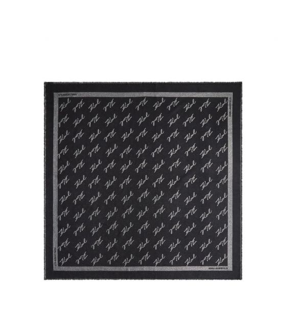 Γυναικείο K/Signature Φουλάρι Μαύρο Karl Lagerfeld A4W33034-999 BLACK