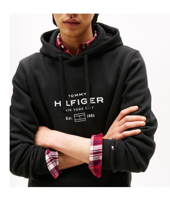 Ανδρικό Φούτερ Μαύρο Tommy Hilfiger MW0MW40864-BDS